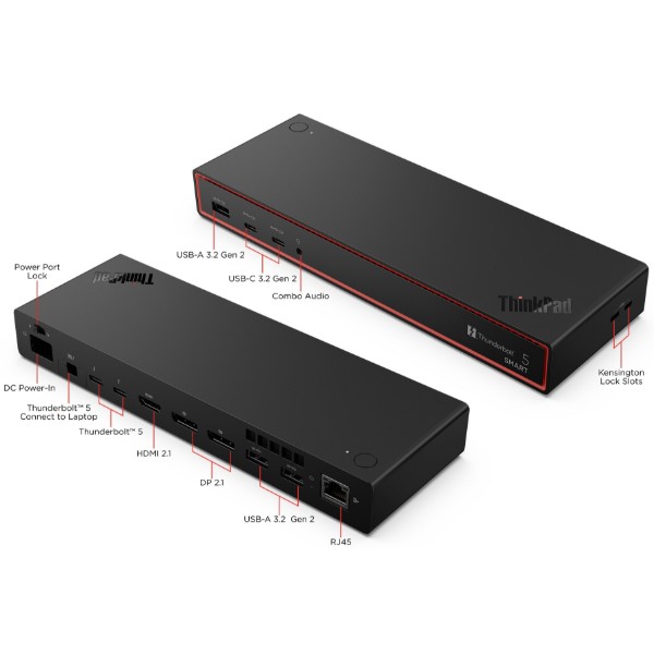 Фото - Док-станция Lenovo Thunderbolt 5 Smart Dock 7500 (40BA0265EU)